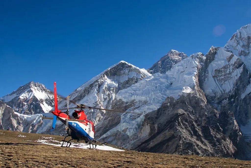 Luxury helicopter interior with panoramic windows